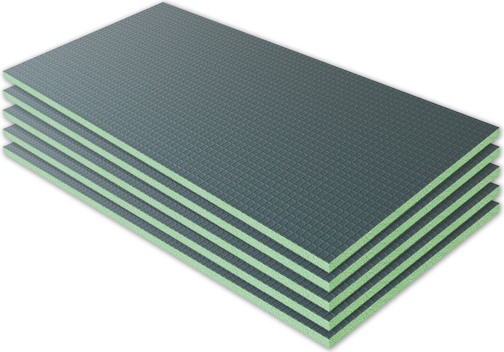 AICA 1250x600x25mm Bauplatte XPS 5er-Pack Fliesenplatte Hartschaum Verrottungsbeständiger Dämmstoff Ausgleichplatte