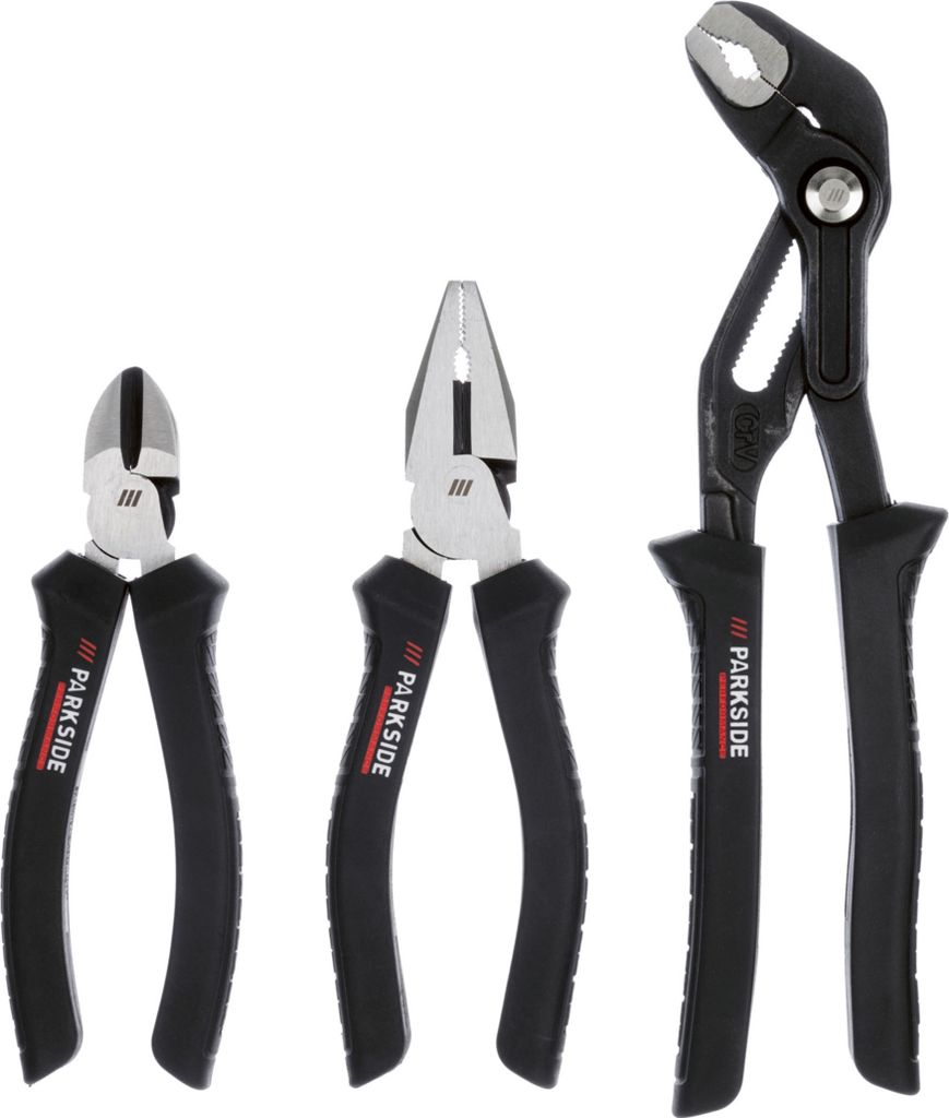 PARKSIDE PERFORMANCE® Zangensatz 3-tlg (Seitens./ Kombi-/ Produktbild 