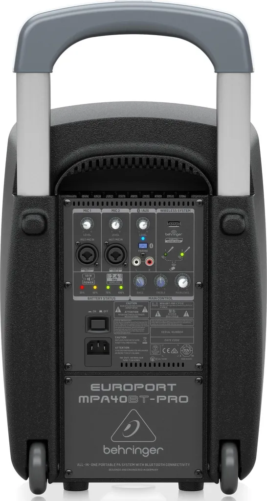 Behringer MPA40BT-PRO Sono Portable pour Conférence et Fête