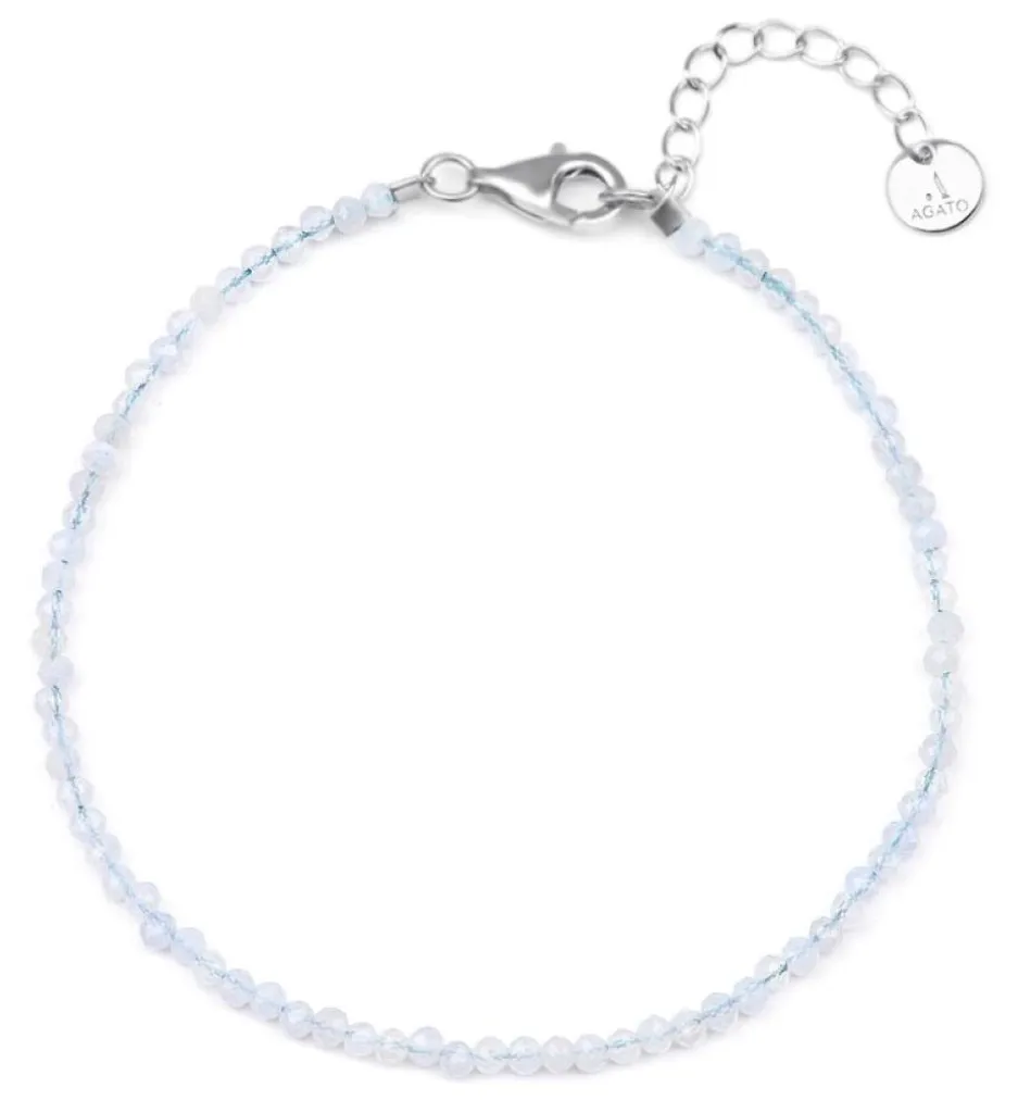 Bracelet calcédoine POL-B17/21L extensible pour un confort sans gêne