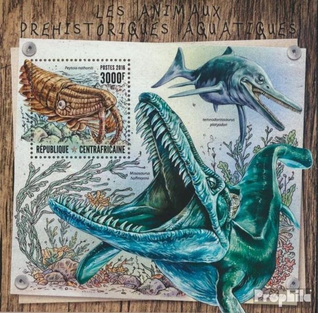 Briefmarken Zentralafrikanische Republik 2016 Mi Block 1541 Produktbild 