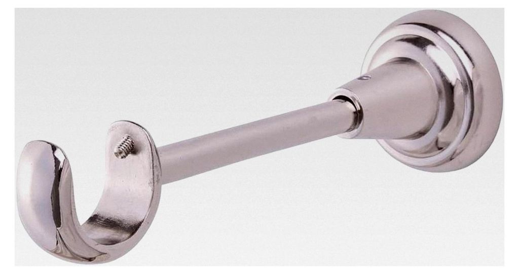 Wandträger 25mm für Gardinenstangen, einläufig, in 3 Farben