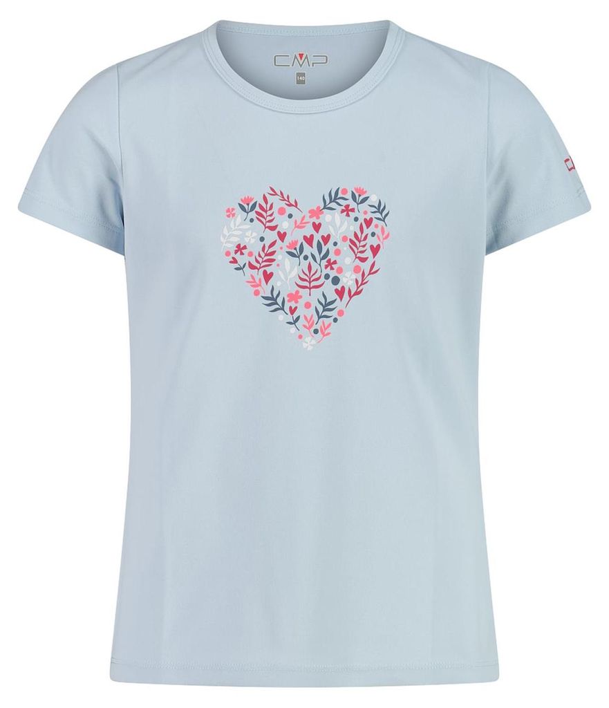 CMP Mädchen T-Shirt aus Piqué mit Dry-Function blau 152