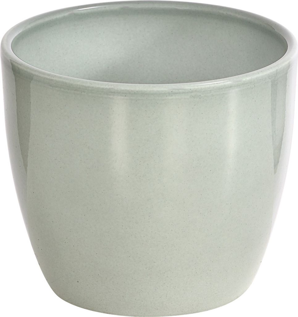 Dehner Übertopf Lina, Ø 28 cm, Höhe 25 cm, Keramik, Produktbild 