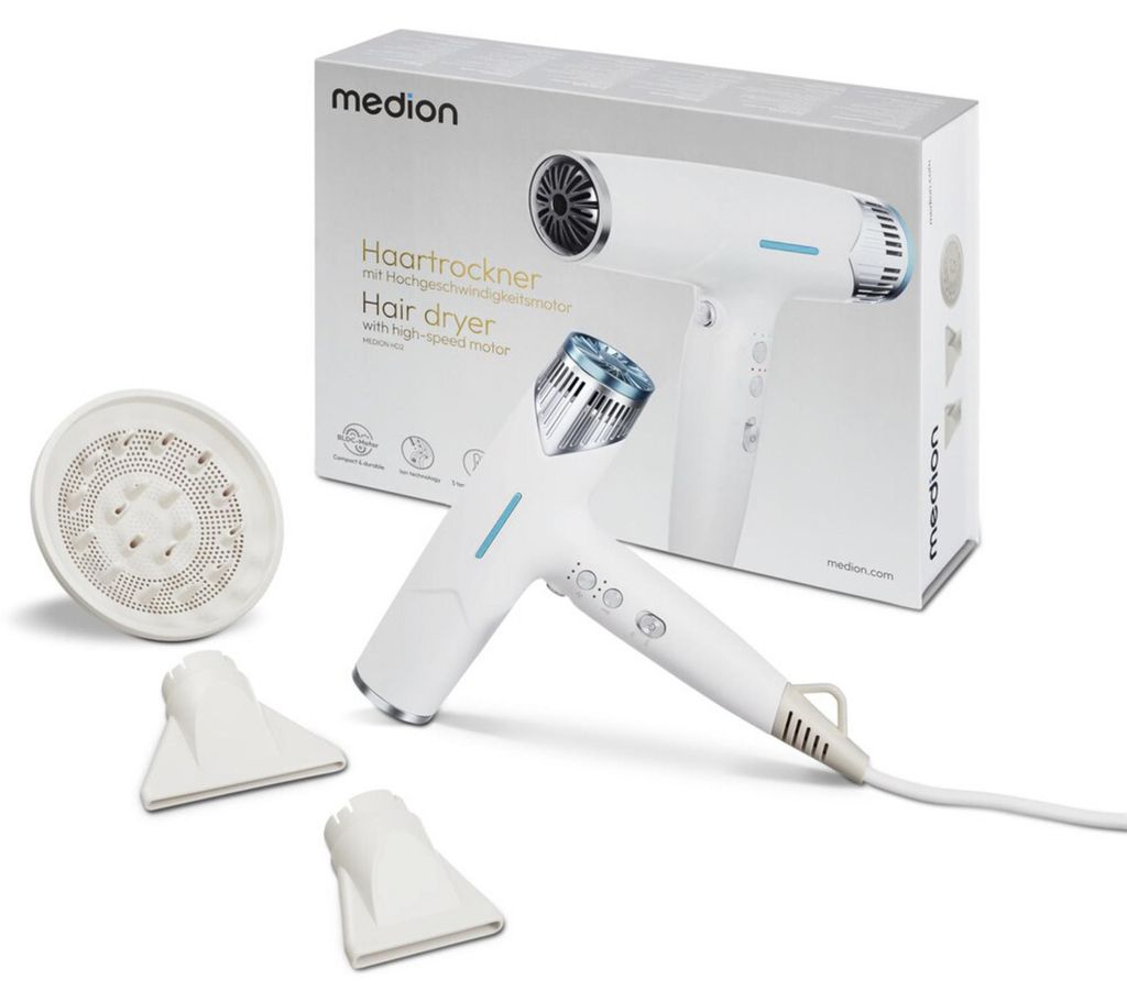 MEDION Föhn - Sèche-cheveux ionique avec diffuseur HD2 Image du produit 