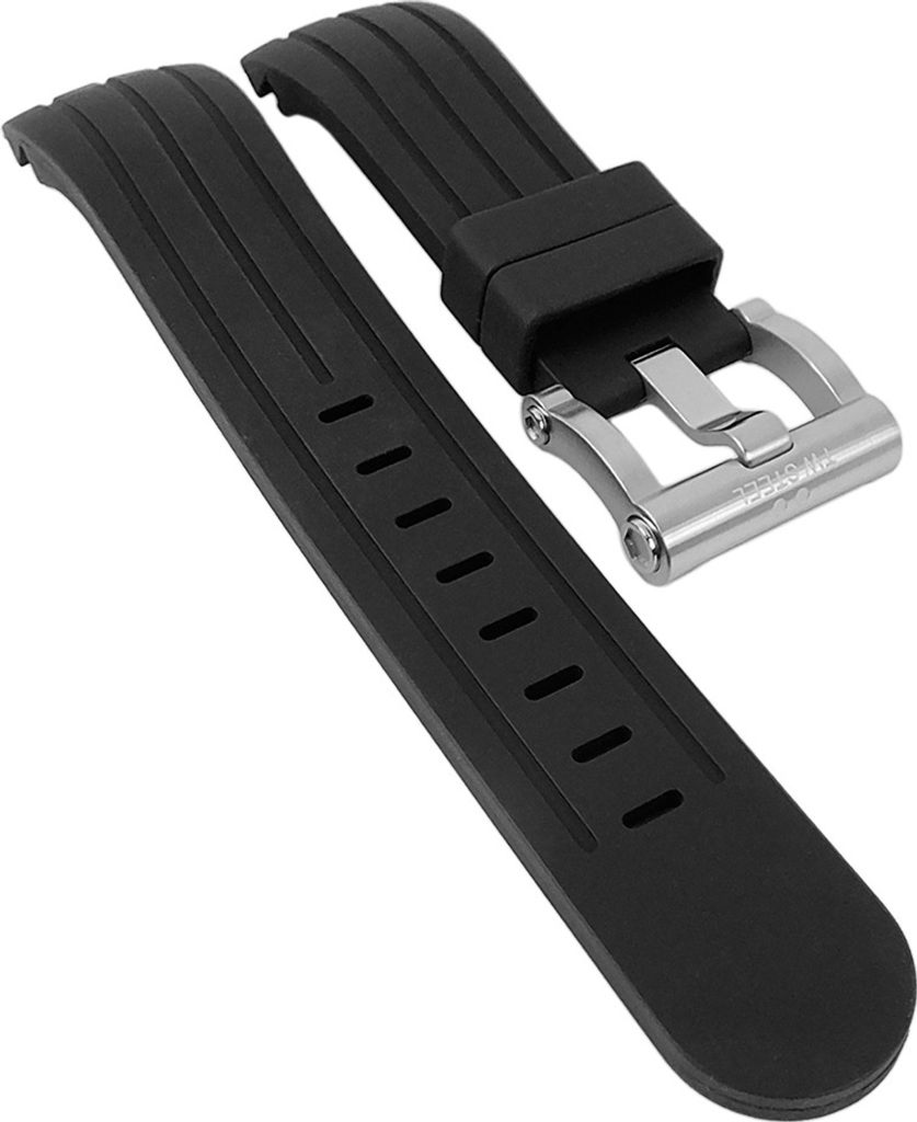 TW STEEL Grandeur Uhrenarmband 22mm | Kautschuk schwarz für TW120