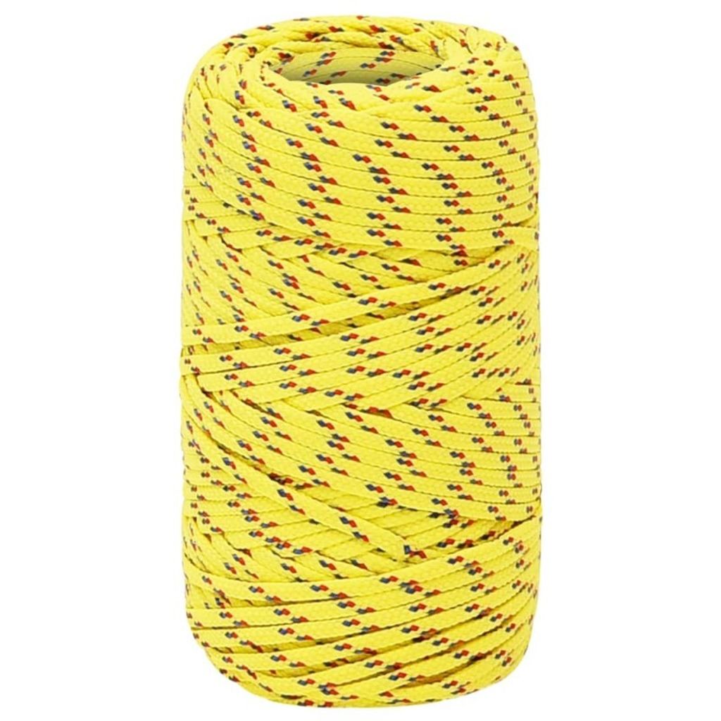 vidaXL Bootsseil Gelb 2 mm 100 m Polypropylen Produktbild 