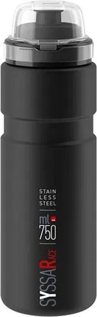 Elite Trinkflasche Syssa Race 750 ml, Edelstahl, schwarz Produktbild 