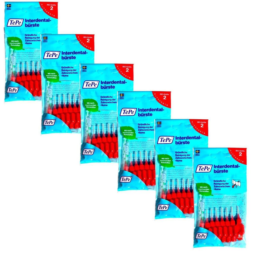 6x  TePe Original  Interdentalbürsten - 0,5 mm rot - 6x 8 Produktbild 
