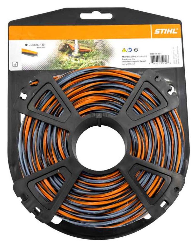 Stihl Mähfäden kreuzförmig mit Carbonanteil CF3 Pro Rolle Produktbild 