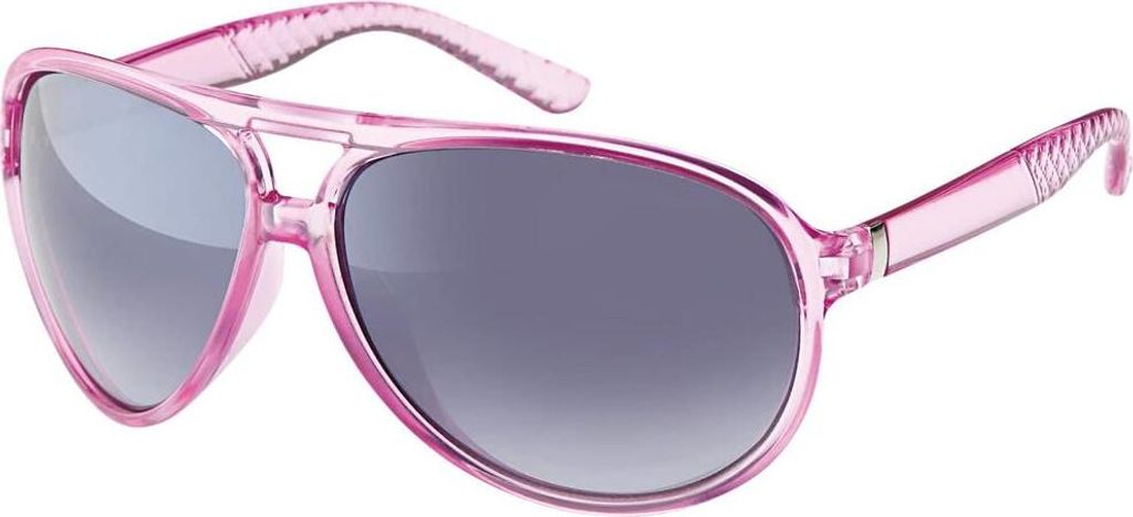 Gil Damen Sonnenbrille Runde Designer 80er Piloten Urlaub Sommer Strand Brille 30419 Rosa Schwarz