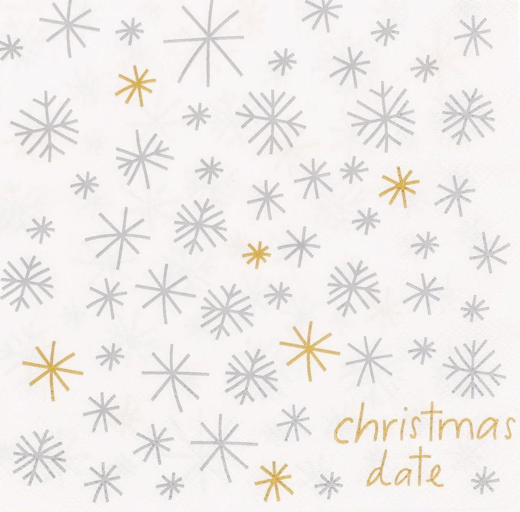 Räder Serviette 33x33cm Christmas date