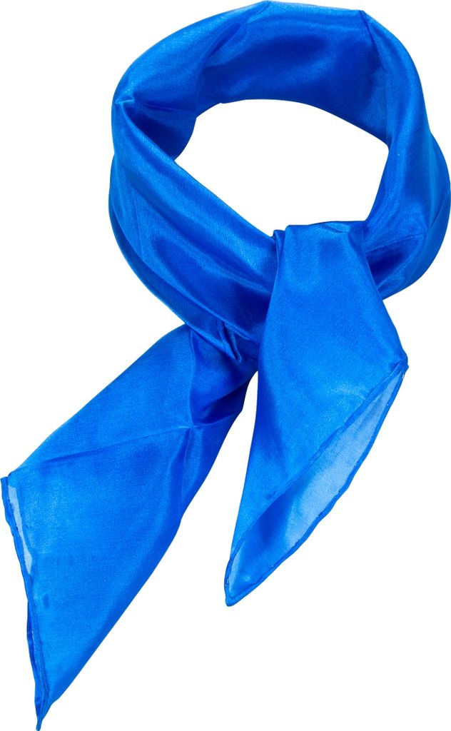 Nickituch Seidentuch blau brillantblau Seide 55x55cm Produktbild 