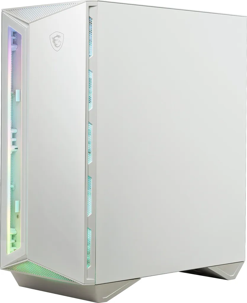 Boîtier MSI MPG GUNGNIR 110R WHITE avec Façade Verre Trempé et USB Type-C - 3