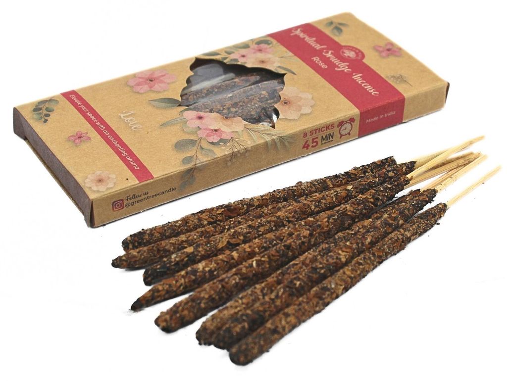 Green Tree Spiritual Smudge Räucherstäbchen "Rose of Love", Produktbild 