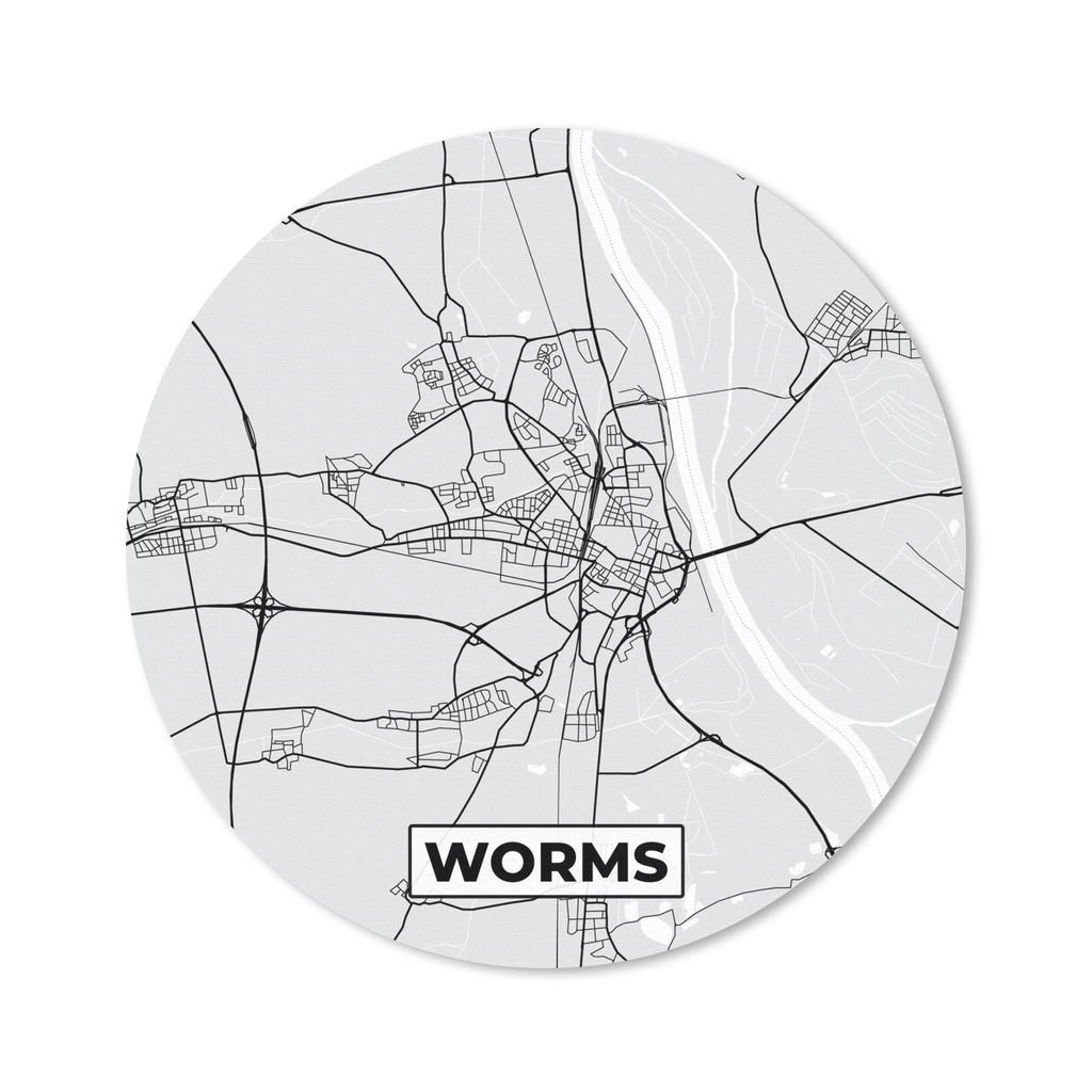 MuchoWow® Mauspad Mousepad Karte - Worms - Karte - Produktbild 