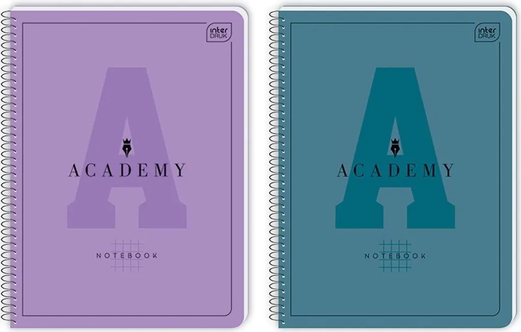 Cahier de notes A4+ petits carreaux Academy Hybrid pack de 5 pièces