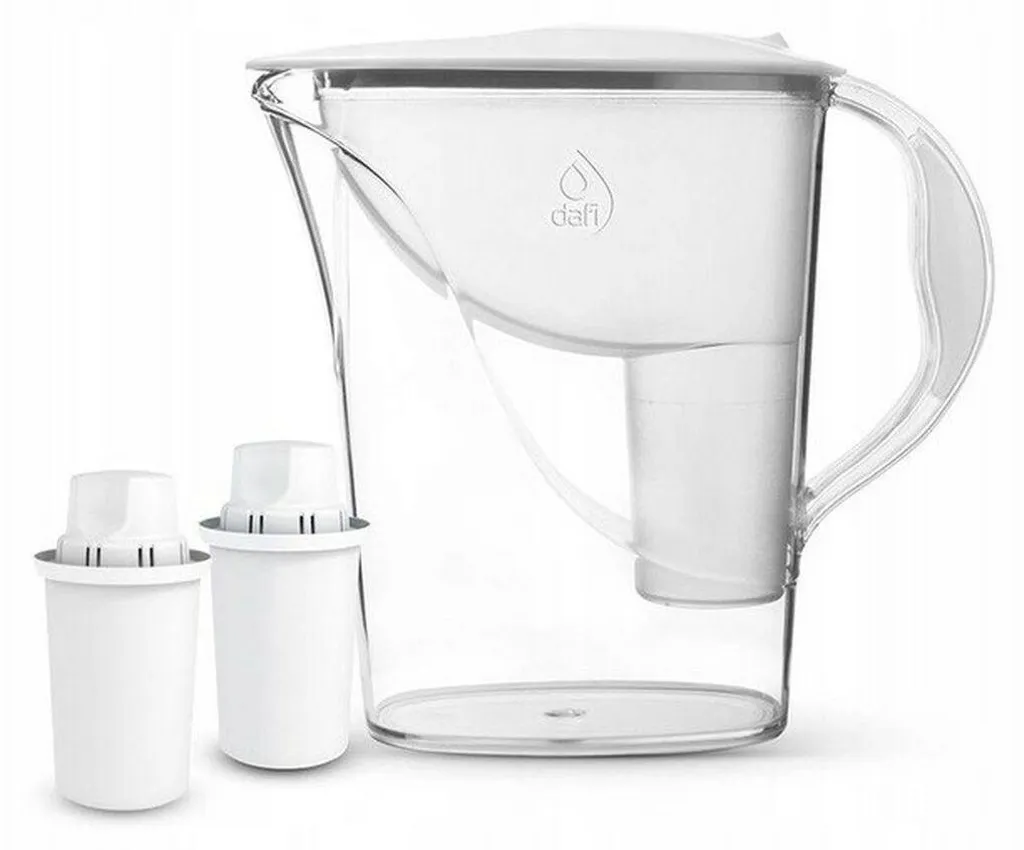 Carafe d'eau filtrante Dafi Atria MI Blanche et 2 recharges incluses