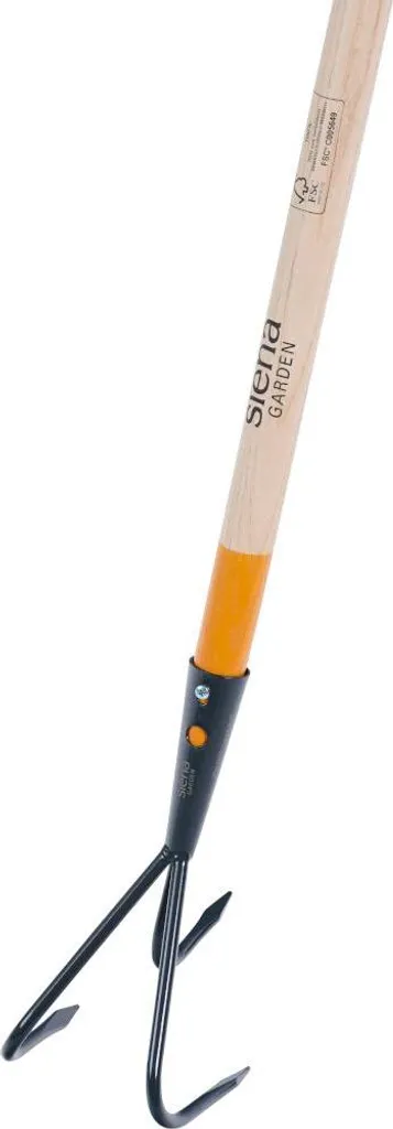 Coltivatore a 3 Denti 9cm con Manico 140cm | Acciaio Forgiato Professionale