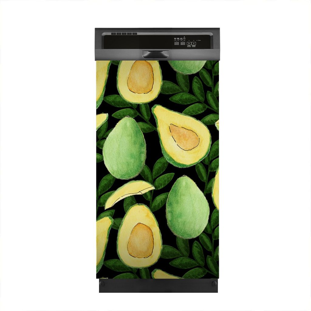 Aufkleber sticker 45x80 cm Dekorative folie Spülmaschine - Avocado Früchte