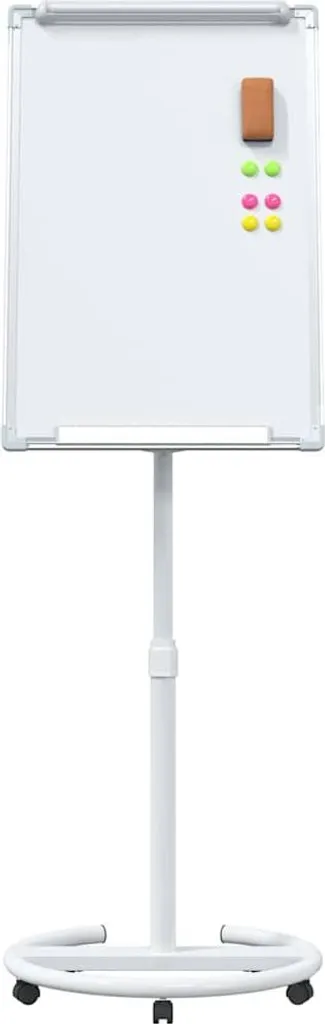 Chevalet de conférence magnétique gris et blanc - Tableau mobile EPS - 5