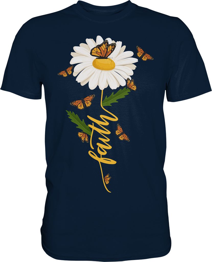 Faith Gänseblümchen Schmetterling Christlicher Gärtner Produktbild 