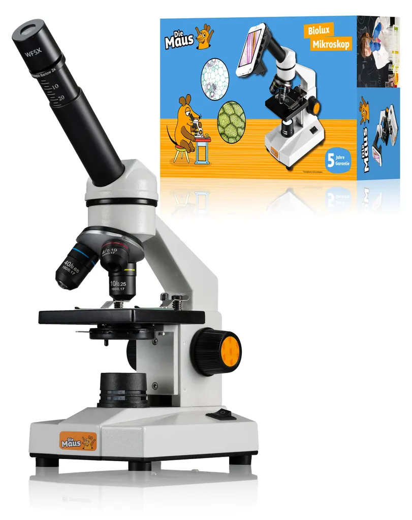 Microscope Biolux de DieMaus à double éclairage LED réglable