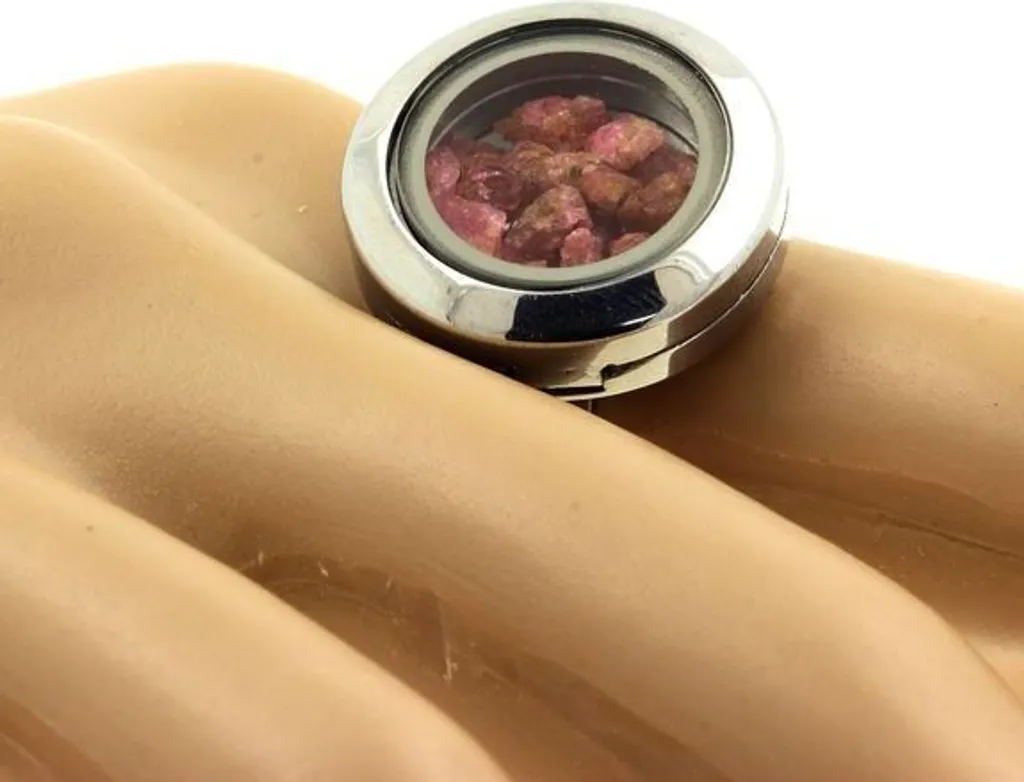 Anneau de spinelle brut pour lithothérapie et style bohème chic femme