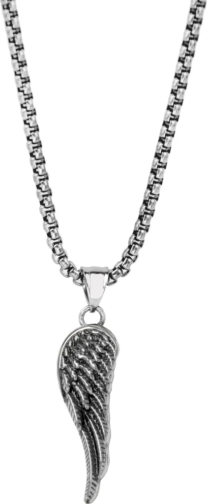 Frank 1967 7FN-0004 Collana Acciaio Inossidabile Pendente Ala Uomo