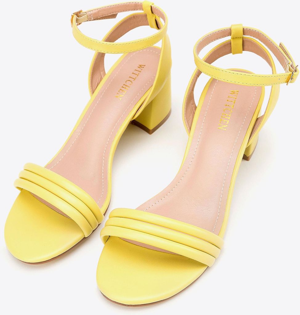 Wittchen Damen-Sandalen mit Riemchen in Gelb aus Produktbild 