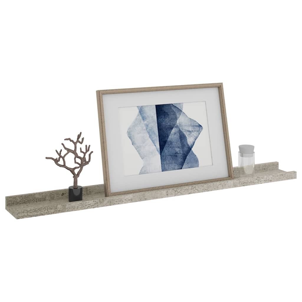" "Wandregal, 2er Set,bis zu 10 kg - Schweberegal schlichte Design - Hängeregal - Betongrau 80x9x3 cm NeuMöbel 7962236