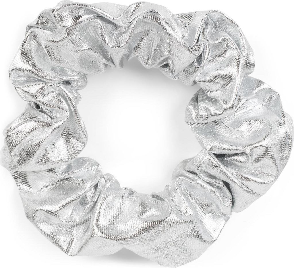 styleBREAKER Damen Metallic XXL Haargummi im Retro Style, elastisch, Scrunchie, Zopfgummi, Haarband 04027003