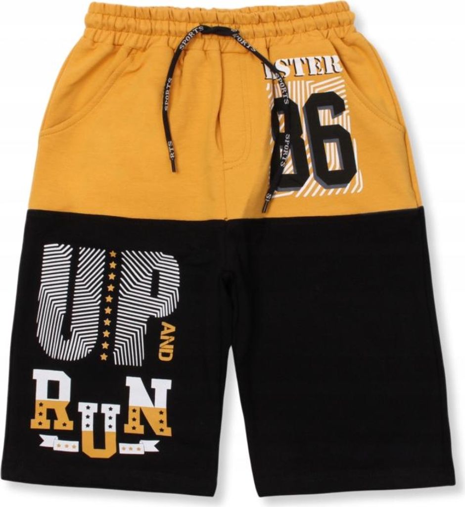 Kinder Shorts PL 152 - Gelb - Bequem - Stylisch - Hochwertige Baumwolle