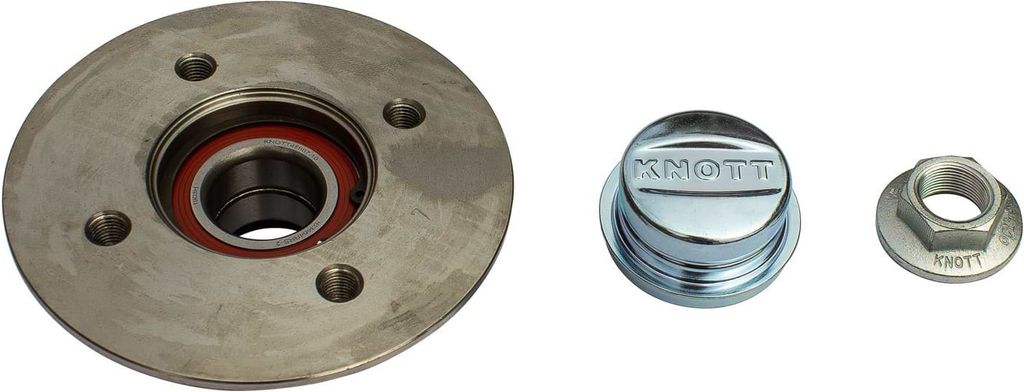 KNOTT Radlager-Set 100x4 Radnabe für ungebremste Anhänger Produktbild 