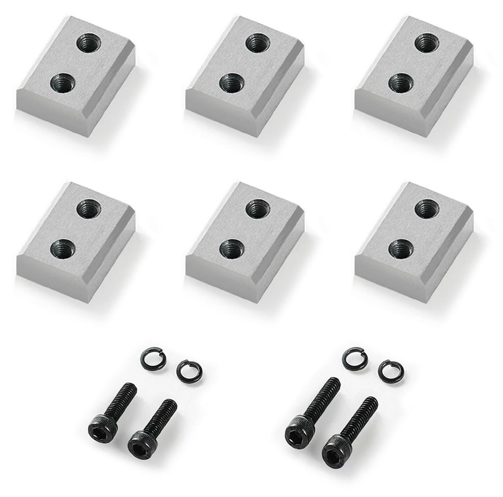 VEVOR Bewehrungsschneiderklingen, 6 Stk. Ersatzbackenklingen für 32 mm #10 elektrischen Bolzenschneider, doppelseitig, CR12MOV-Stahl mit hoher Hä...