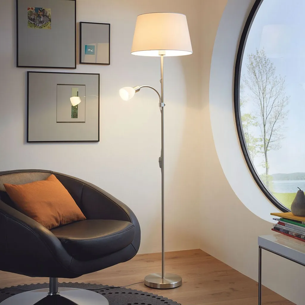 Piantana Moderna Eglo CONESA 95686 Bianca Nichel - Design Interni