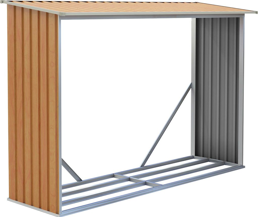 Schowek na drewno G21 WOH 181 - 242 x 75 cm, brązowy Zdjęcie produktu 