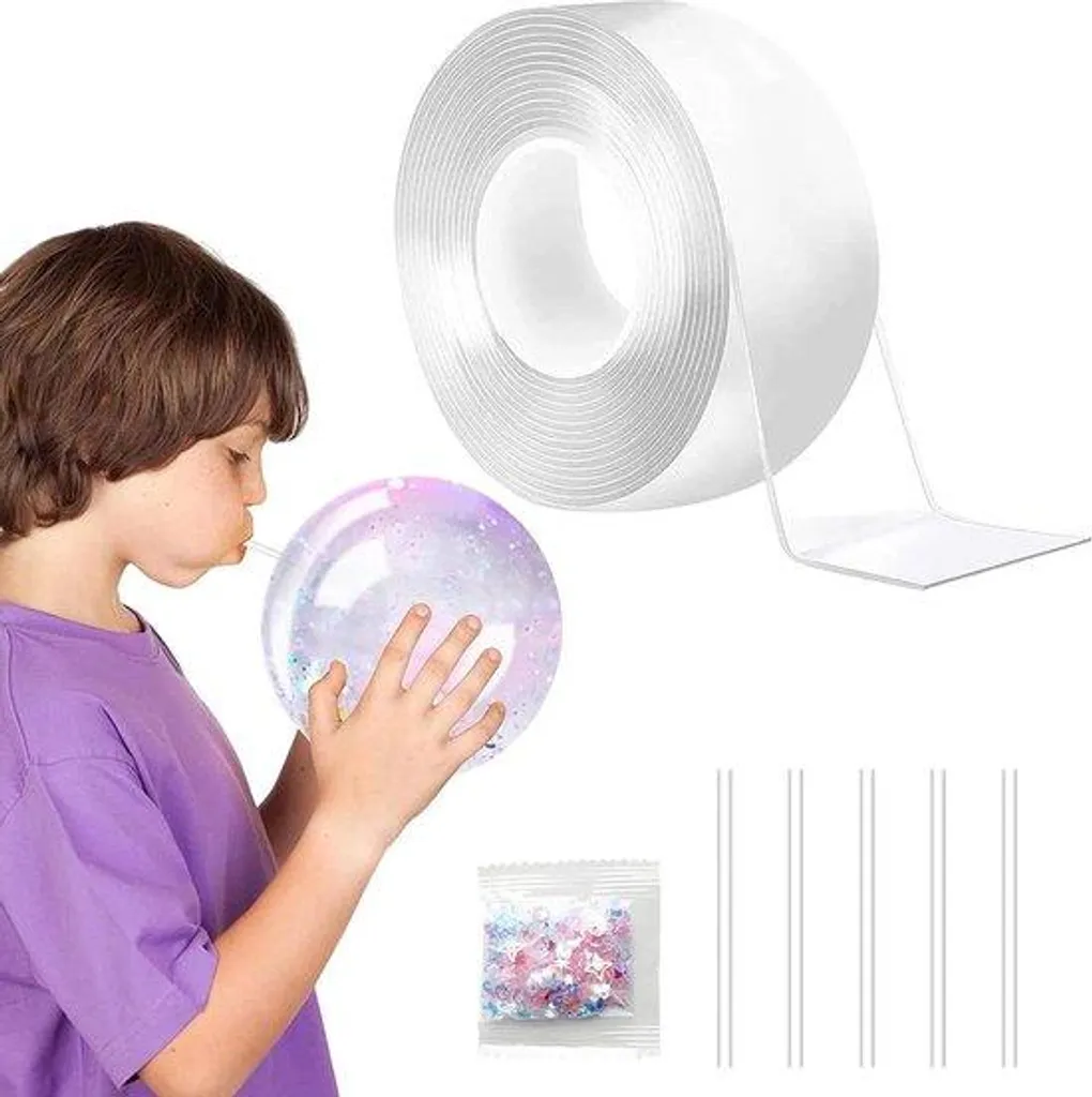 Fini l'Ennui avec le Kit Bulles Nano Tape DIY 3m - Jouet Anti-Stress