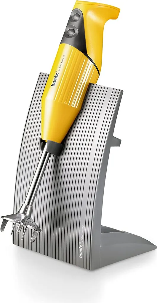 Bamix Mixeur Plongeant Swissline Mangue 200W avec Support et Accessoires