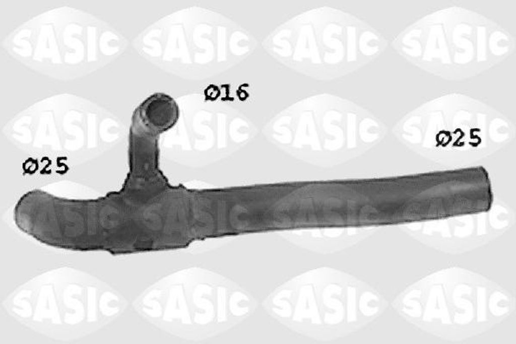 SASIC Kühlerschlauch Wasserschlauch für VW GOLF II (19E, Produktbild 