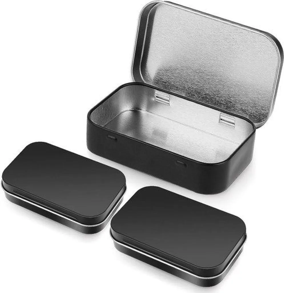 Lot de 3 Rangement Métallique Vertical pour Bonbons et Clés Noir
