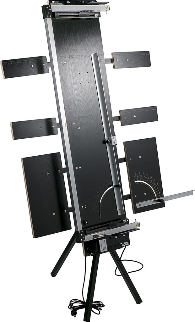 SucceBuy Styropor Schneidemaschine 42cm Max. Schnittdicke Heißer Draht Schaumstoffschneider 115cm Max. Länge 0-90° Sechs Heizdrähte mit Ständer