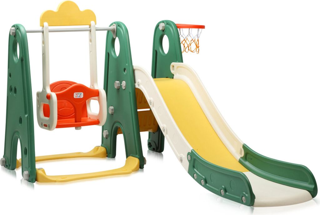 Detská šmykľavka Baby Vivo s basketbalovým košom - Froggy v Obrázok produktu 4