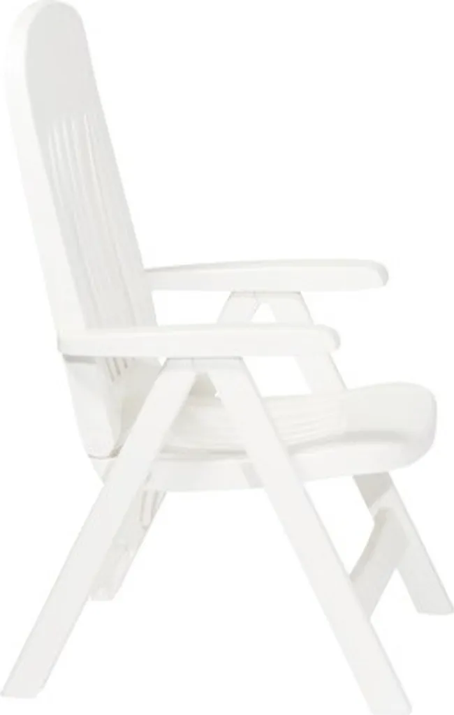 Fauteuil pliant Sieger Comtesse blanc pour balcon et petite terrasse - 11