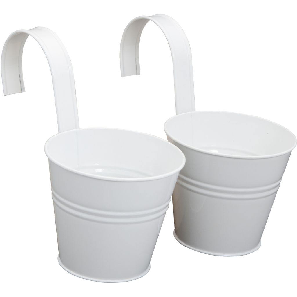 Siena Garden Blumentopf 2er Set, weiß, Ø 16 x 14,5 cm Produktbild 