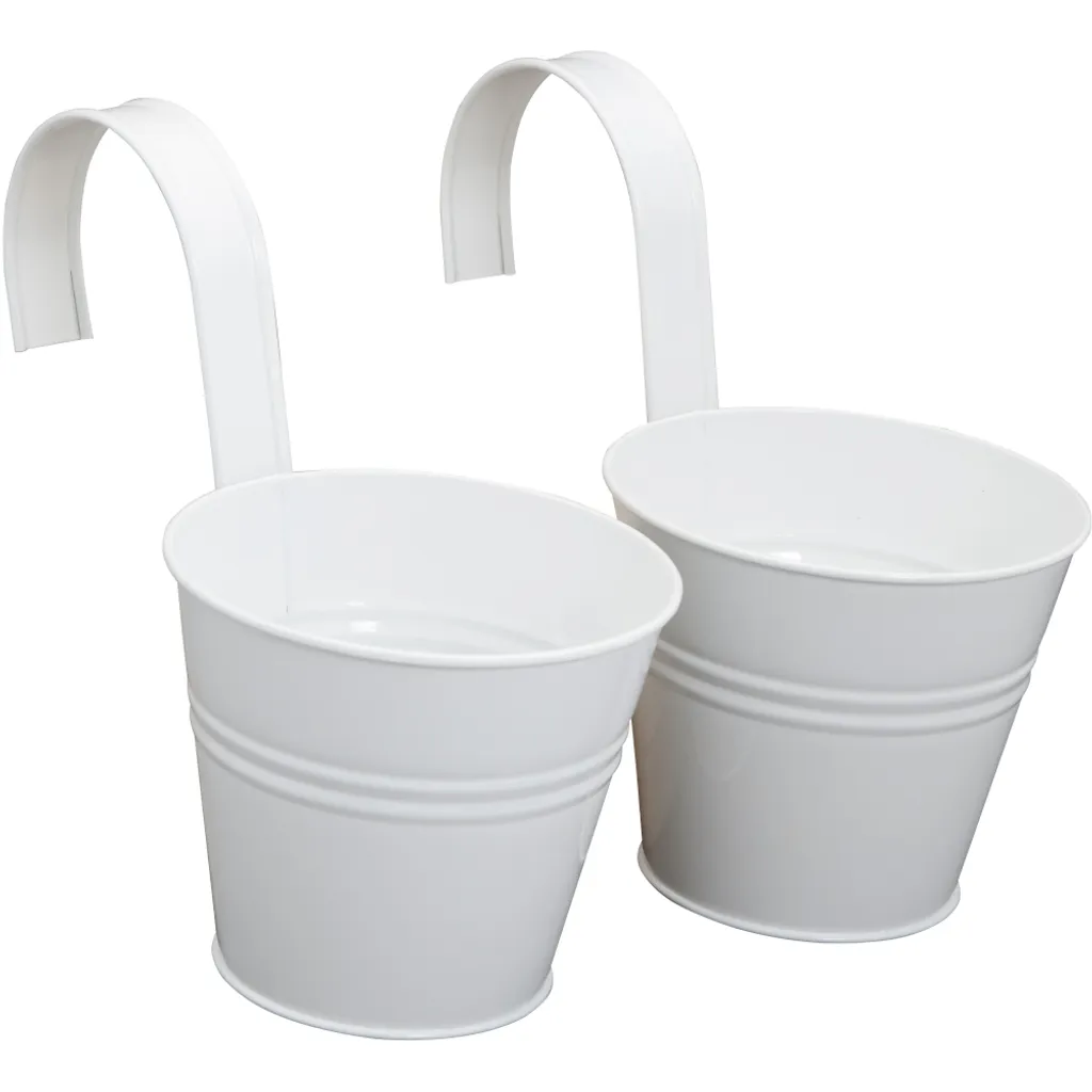 Duo de Pots de Fleurs Blancs Incassables : Finis les Pots Qui Cassent