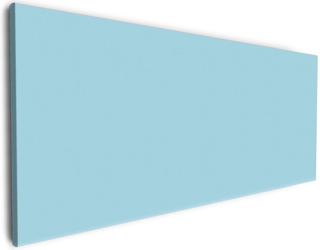 Wallario Premium Leinwandbild Pastellblau in Größe 80 x 200 cm