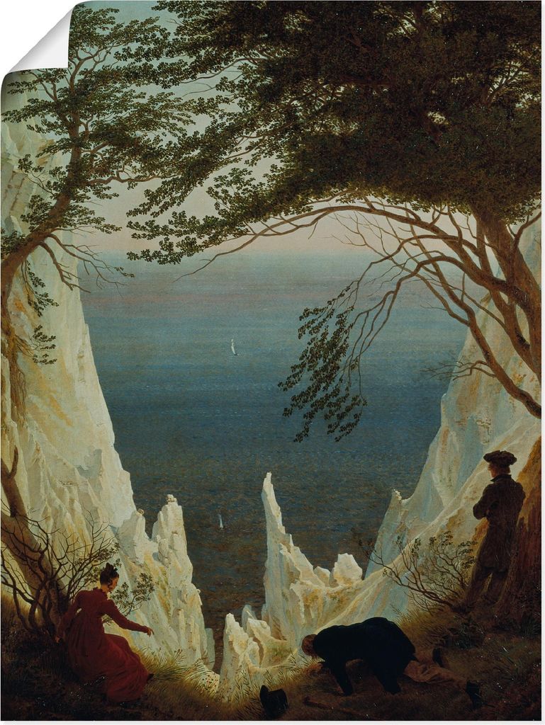 ARTland Poster Die Kreidefelsen von Rügen. 1818/1819. Größe: 90x120 cm