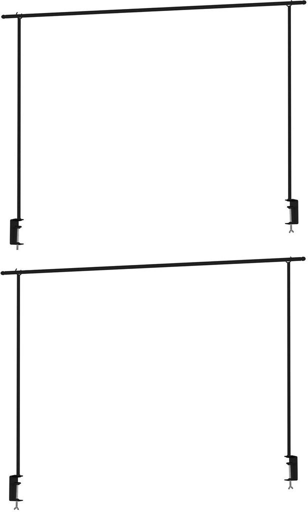 Deko-Tischgestelle - 176 x 250 cm - Schwarz - Metall - ausziehbar - 2er Set