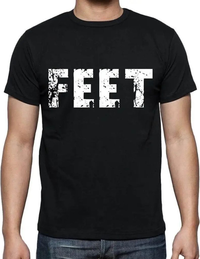 Herren Grafik T-Shirt Feet Öko-Verantwortlich Vintage Jahrgang Kurzarm Lustige Druck Geburtstag Geschenk Mann